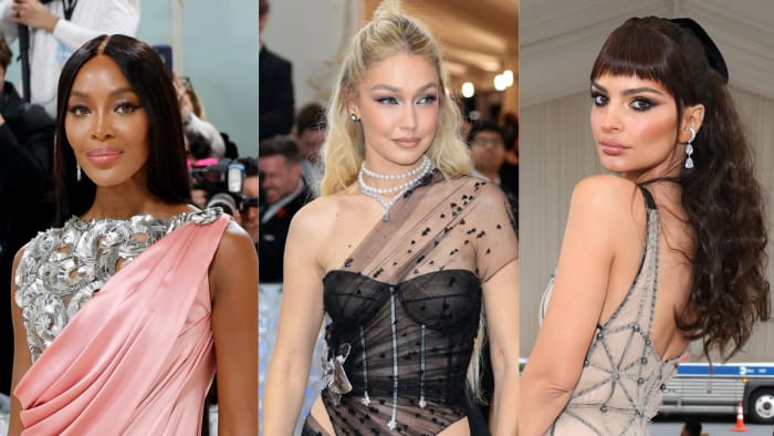 Naomi Campbell, Gigi Hadid and Emily Ratajkowski.
